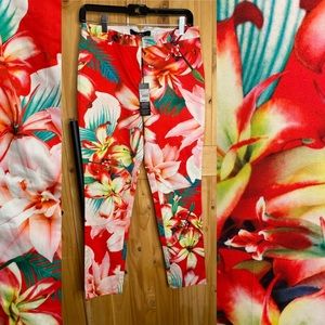 NWT tropical print pants -Star by Julien MacDonald